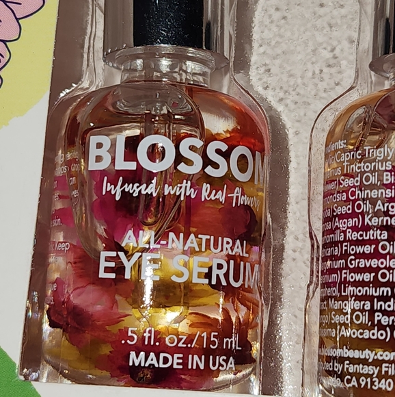 New Blossom Beauty In Bloom All Natural Eye Serum And Face Oil Power Couple Set - Picture 2 of 5